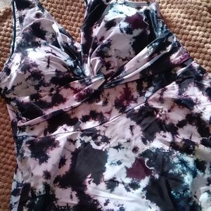 Watercolor one piece swimwear size 20